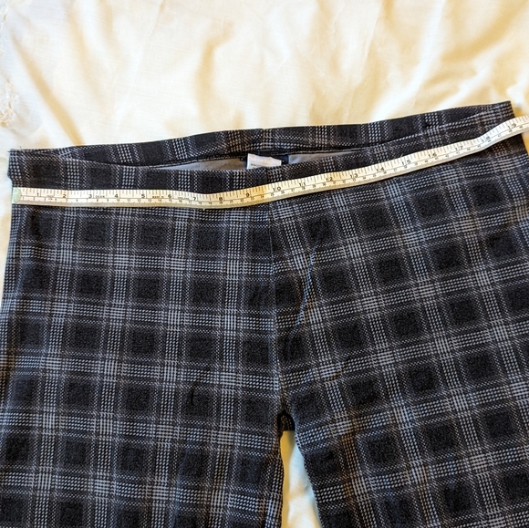 AdditionElle 2X gray plaid leggings EUC - Picture 3 of 6